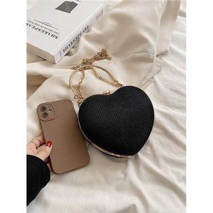 Rhinestone Heart Shaped 2023 Summer New Design Single Shoulder & Crossbody Bag
